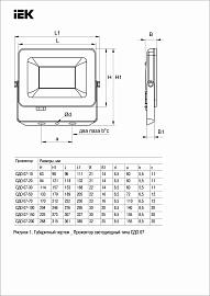 Прожектор светодиодный уличный LED СДО 07-200 серый IP65 LPDO701-200-K03 IEK