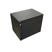 Шкаф настенный 19" 15U 775x600х600мм метал. передняя дверь с замком 2 боковые панели черный (RAL 9004) (разобранный) WRline WR-TW-1566-SR-RAL9004