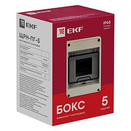 Бокс пластиковый КМПн- 5 IP65 навесной ЩРН-Пг PROxima Pb65-n-pg-5 EKF