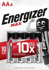 Батарейка (элемент питания) LR6 MAX MAX E91/AA BP4 Alkaline  2926 Energizer