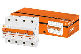Выключатель автоматический 63А 4П четырехполюсный характеристика C 15кА ВА47-125 SQ0208-0093 TDM