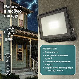 Прожектор светодиодный 20Вт 3000K 1600Лм уличный LPR-023-0-30K-020 IP65 Б0052857 ЭРА