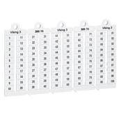 Листы с этикетками для клеммных блоков Viking 3 - вертикальный формат - шаг 6 мм - цифры от 1 до 10 039565 Legrand