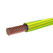 Провод ПуГВ 1х1,5 желто-зеленый (ПВ3) Дмитров-кабель (9м)