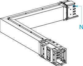 Секция угловая горизонтальная неравнобокая 1000А KSA1000DLC4A Schneider Electric