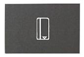 Zenit антрацит Выключатель карточный с задерж. отк. (5 - 90сек.), с накладкой механизм 2CLA221450N1801 ABB