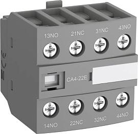 Блок контактный дополнительный CA4-22U (2НО+2НЗ) для контакторов AF09…AF16..-30-01 1SBN010140R1322 ABB