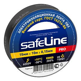 Изолента ПВХ 15/10 черный 9356 Safeline