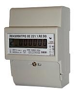 Счетчик электроэнергии однофазный многотарифный (2 тарифа) ЛЕ 221.1. R2.DO 5-60А 220В DIN ЖКИ Ленэлектро (электросчетчик)