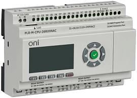 Микро программируемый логический контроллер ПЛК PLR-M. CPU DI16/DO10 230В AC  PLR-M-CPU-26R00NAC ONI