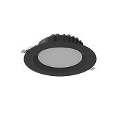 Светильник светодиодный 25Вт Downlight 4000К круглый встраиваемый 190*70мм IP54 RAL9005 черный матовый V1-R0-T0083-10000-4402540 Вартон