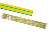 Термоусаживаемая трубка ТУТнг 12/6 желто-зеленая по 1м (50 м)  SQ0518-0224 TDM