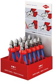 Дисплей укомплектованный, 10 пр., бокорезы KNIPEX KN-7002160, KNIPEX KN-001801V06