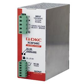 Источник питания OPTIMAL POWER, однофазный, 240Вт, 10А, 24В, с ORing диодом XCSF240CP DKC