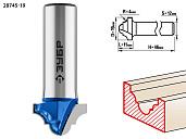 ЗУБР 19x11мм, радиус 4мм, фреза пазовая фасонная №6, 28745-19, серия Профессионал