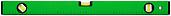 Уровень "Техно", 3 глазка, зеленый корпус, фрезерованная рабочая грань, шкала 600 мм 18116 FIT IT
