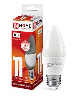 Лампа светодиодная LED-СВЕЧА-VC 11Вт 230В Е27 6500К 820Лм 4690612024868 IN HOME
