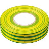 Лента изоляционная  013*19 мм 10 м. желто-зеленая INTP01319-10 32837 STEKKER