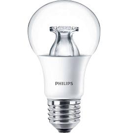 Лампа светодиодная 9 Вт E27 A60 2700К 806Лм прозрачная 220-240В грушевидная MAS 929001150932 Philips