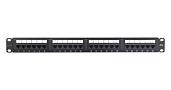 Панель Essential Line 19", 1U, 24 порта, Кат.6, RJ45/8P8C, неэкран., черная NMC-RP24UE2-ES-1U-BK NIKOMAX