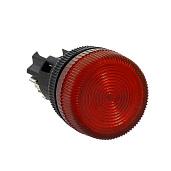 Лампа сигнальная ENS-22 красная с подсветкой 220В (la-ens-r-220)  EKF