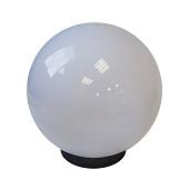 Светильник садово-парковый, шар белый призма D=300 mm НТУ 02-100-301 Б0048045 ЭРА