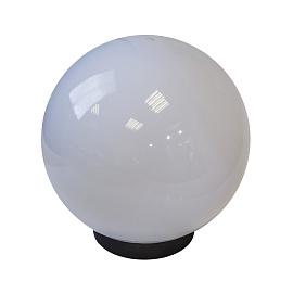 Светильник садово-парковый, шар белый призма D=300 mm НТУ 02-100-301 Б0048045 ЭРА