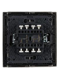 FORTE&PIANO Переключатель  2-кл. 10А  сталь IEK FP-V22-0-10-1-K46