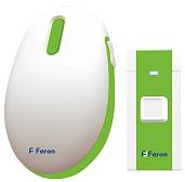 Звонок дверной беспроводной Е-375  2*1,5V/AA (36 мелодий) кнопка IP20 белый зеленый 23688 Feron