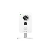 Камера видеонаблюдения (видеокамера наблюдения) IP миниатюрная кубическая 1/2.7" 2Мп КМОП, объектив фиксированный 2.8 мм, POE EZ-EZ-IPC-C1B20P-POE