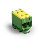 Распределительный блок, желтый/зеленый, Al 6-50 мм2, Cu 2.5-50 мм2 KE66.3R ENSTO