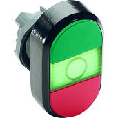 Кнопка управления двойная MPD4-11G (зеленая/красная) зеленая линза с текстом (START/STOP) 1SFA611133R1102 ABB