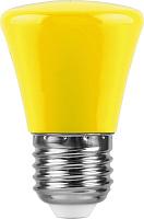 Лампа светодиодная 1 Вт E27 C45 матовый 230В колокольчик желтый 25935 Feron