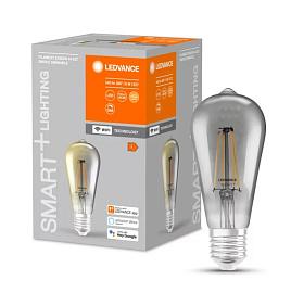 Лампа светодиодная 6Вт E27 2700К 540лм филаментная диммируемая LEDVANCE SMART+ ST64 WiFi 4058075609839
