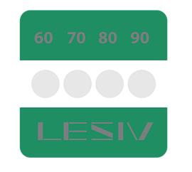 Термоиндикаторные наклейки «Четыре температуры» Температурная шкала 50-70-90-110°C 6 шт l-Mark-4T-50-70-90-110G Lesiv