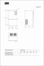 Преобразователь частоты CONTROL-A310 380В 3Ф 110-132кВт 210-253А  CNT-A310D33V110-132TE IEK