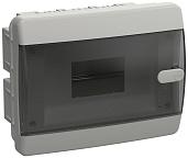 Корпус пластиковый ЩРВ-П-8 IP41 черная прозрачная дверь UNION Compact UIC-KP12-V-08-41-K01 IEK