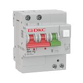 Выключатель автоматический дифференциального тока АВДТ 10А (1P+N) двухполюсный C 6kA 100mA тип A YON MDV63-23C10-A DKC (1м)