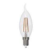 Лампа светодиодная 9 Вт E14 CW35 4000К 750Лм прозрачная 200-250В свеча на ветру SKY (LED-CW35-9W/4000K/E14/CL PLS02WH) UL-00005169 Uniel