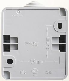 SE ОДНОКЛАВИШНЫЙ ВЫКЛЮЧАТЕЛЬ С ПОДСВЕТКОЙ IP44 ( BA10-045C