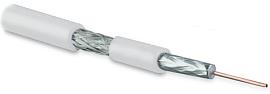 Кабель коаксиальный SAT703N, 75 Ом, жила-17 AWG (1.13 mm, медь,solid) COAX-SAT703N-WH-100 Hyperline