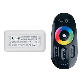 Контроллер ULC-G50-RGBW BLACK для управления многоцветным и белым светодиодными источниками света 12/24B с пультом ДУ 2,4ГГц, пульта черный. 11107 Uniel