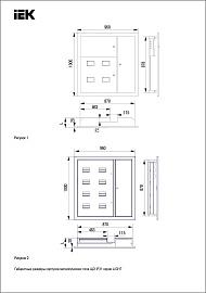 Корпус металлический ЩЭ-6 36 УХЛ3 IP31 LIGHT MKM42-06-31-L IEK 1000х960х157