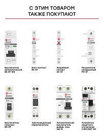 Выключатель автоматический 40А 2П двухполюсный характеристика C 4,5кA тип AC ВА47-29 Basic mcb4729-2-40C EKF