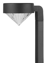 Светильник садовый SL-PL42-DMD на солнечной батарее пластик черный 42 см (24/672) Б0007511 ЭРА