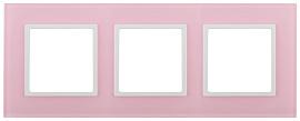 Рамка для розеток и выключателей ЭРА Elegance 3 поста розовый 14-5103-30 Б0034520 ЭРА