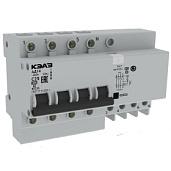 Выключатель автоматический дифференциального тока АД14 16А 4П четырехполюсный C 30мА 141607 КЭАЗ