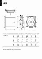 Бокс пластиковый ЩРВ-П-12 IP41 встраив. UNION Compact черн. пр. дв. 195х290х103 UIC-KP12-V-12-41-K01 /уп.8шт/  IEK