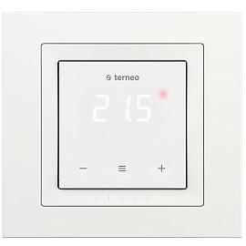 Терморегулятор для теплого пола сенсорный, 16А, 3000ВА, 5…+40°C, Terneo s unic