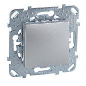 Выключатель одноклавишный Unica Top скрытой установки схема 1 механизм алюминий MGU5.201.30ZD Schneider Electric